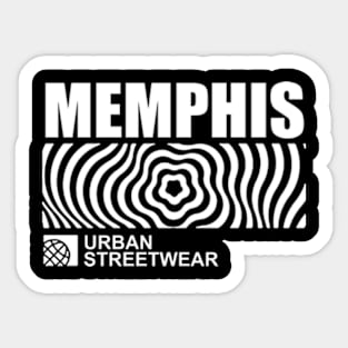 memphis urban streetwear Sticker